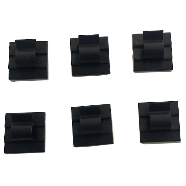 QUICK CLIP 3/8D BLK 6PK